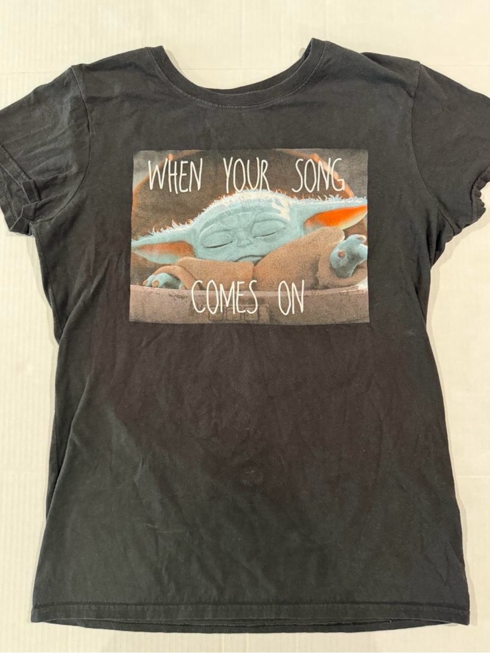 Star Wars The Mandalorian Grogu “When Your Song Comes On” Tee